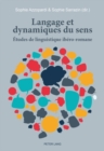 Langage et dynamiques du sens : Etudes de linguistique ibero-romane - eBook