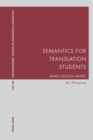 Semantics for Translation Students : Arabic-English-Arabic - eBook