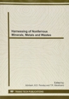 Harnessing of Nonferrous Minerals, Metals and Wastes - Book