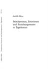 Primaerprozess, Emotionen Und Beziehungsmuster in Tagtraeumen - Book
