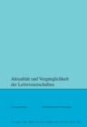 Aktualitaet Und Vergaenglichkeit Der Leitwissenschaften - Book