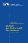 Studies in Late Modern English Correspondence : Methodology and Data - Book