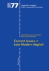 Current Issues in Late Modern English - Book