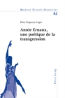 Annie Ernaux, Une Poetique de la Transgression - Book