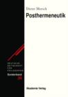 Posthermeneutik - eBook