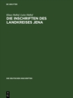 Die Inschriften des Landkreises Jena - eBook