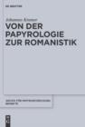 Von der Papyrologie zur Romanistik - eBook