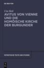 Avitus von Vienne und die homoische Kirche der Burgunder - eBook