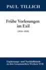 Fruhe Vorlesungen im Exil : (1934-1935) - eBook