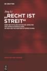 "Recht ist Streit" : Eine rechtslinguistische Analyse des Sprachverhaltens in der deutschen Rechtsprechung - eBook