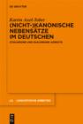 (Nicht-)kanonische Nebensatze im Deutschen : Synchrone und diachrone Aspekte - eBook