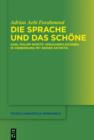 Die Sprache und das Schone : Karl Philipp Moritz' Sprachreflexionen in Verbindung mit seiner Asthetik - eBook