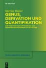 Genus, Derivation und Quantifikation : Zur Funktion der Suffigierung und verwandter Phanomene im Deutschen - eBook