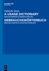 A Usage Dictionary English-German / German-English - Gebrauchsworterbuch Englisch-Deutsch / Deutsch-Englisch - eBook