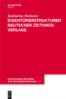 Eigentumerstrukturen deutscher Zeitungsverlage - eBook