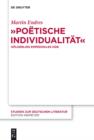 "Poetische Individualitat" : Holderlins Empedokles-Ode - eBook