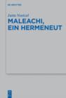 Maleachi, ein Hermeneut - eBook
