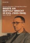 Briefe an Bertolt Brecht im Exil (1933-1949) - eBook