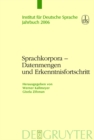 Sprachkorpora - Datenmengen und Erkenntnisfortschritt - eBook