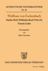 Willehalm Buch VI bis IX; Titurel; Lieder - eBook