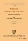 Notkers des Deutschen Werke : Zweiter Band. Marcianus Capella, De Nuptiis Philologiae et Mercurii - eBook