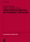 Worterbuchkritik - Dictionary Criticism - eBook