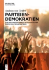 Parteiendemokratien : Zur Legitimation der EU-Mitgliedstaaten durch politische Parteien - eBook