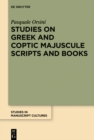Studies on Greek and Coptic Majuscule Scripts and Books - eBook