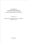 Festschrift fur Alfred Bergmann zum 65. Geburtstag am 13. Juli 2018 - eBook