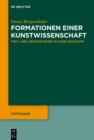 Formationen einer Kunstwissenschaft : Text- und Archivstudien zu Hans Sedlmayr - eBook