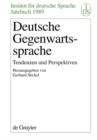 Deutsche Gegenwartssprache : Tendenzen und Perspektiven - eBook