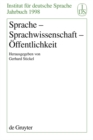 Sprache - Sprachwissenschaft - Offentlichkeit - eBook