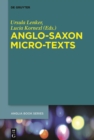 Anglo-Saxon Micro-Texts - eBook