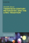 Twentieth-Century Metapoetry and the Lyric Tradition - eBook