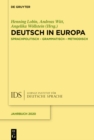 Deutsch in Europa : Sprachpolitisch, grammatisch, methodisch - eBook