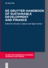 De Gruyter Handbook of Sustainable Development and Finance - eBook