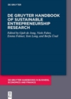 De Gruyter Handbook of Sustainable Entrepreneurship Research - Book