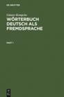 Worterbuch Deutsch als Fremdsprache - eBook