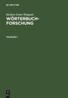 Herbert Ernst Wiegand: Worterbuchforschung. Teilband 1 - eBook