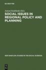 Social Issues in Regional Policy and Planning - eBook
