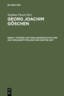 Studien zur Verlagsgeschichte und zur Verlegertypologie der Goethe-Zeit - eBook