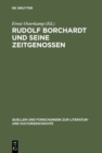 Rudolf Borchardt und seine Zeitgenossen - eBook