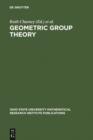 Geometric Group Theory : Proceedings of a Special Research Quarter at The Ohio State University, Spring 1992 - eBook