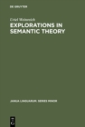 Explorations in Semantic Theory - eBook