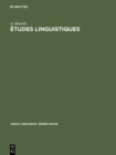 Etudes linguistiques - eBook