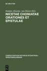 Nicetae Choniatae Orationes et Epistulae - eBook
