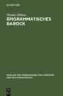 Epigrammatisches Barock - eBook