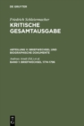 Briefwechsel 1774-1796 : (Briefe 1-326) - eBook