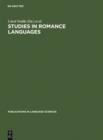 Studies in Romance Languages - eBook