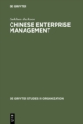 Chinese Enterprise Management : Reforms in Economic Perspective - eBook